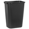 Rubbermaid Rubbermaid Commercial Products 41QT/10.25 GAL Wastebasket Trash Container, Black,