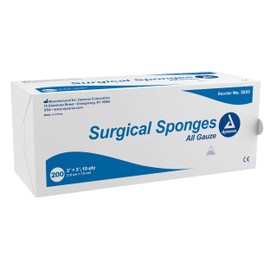 Dynarex Gauze Sponge 2"x 2" 12 Ply. Pack of 200