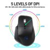 Zienstar Mouse Rgb Ergonómico Bluetooth Y Inalámbrico Usb