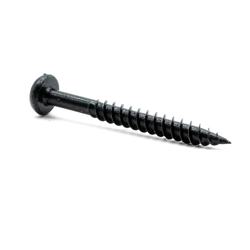 Hippo Hardware (4.8mm X 50mm) Black Japanned Slotted round Dome