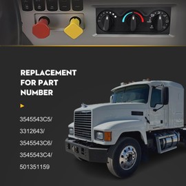 Hiedra A,C Air Conditioning Control Switch, HVAC Heater Control Switch for 2002-2012 International, Replaces 3545543C5,3312643,3545543C6