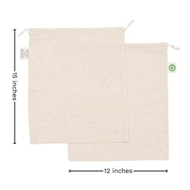 Reusable Linen Sourdough Bread Bags - 2 Pack Reusable, Undyed, Toxic-free, Washable and Perfect for Storing and Transporting Your Homemade Bread - Artisan Linen Bread Loaf Bags (2 Bags - 12”x15”)