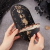 CREATCABIN Moon Phase Crystal Display Shelf Witch Hanging Crystal Holder
