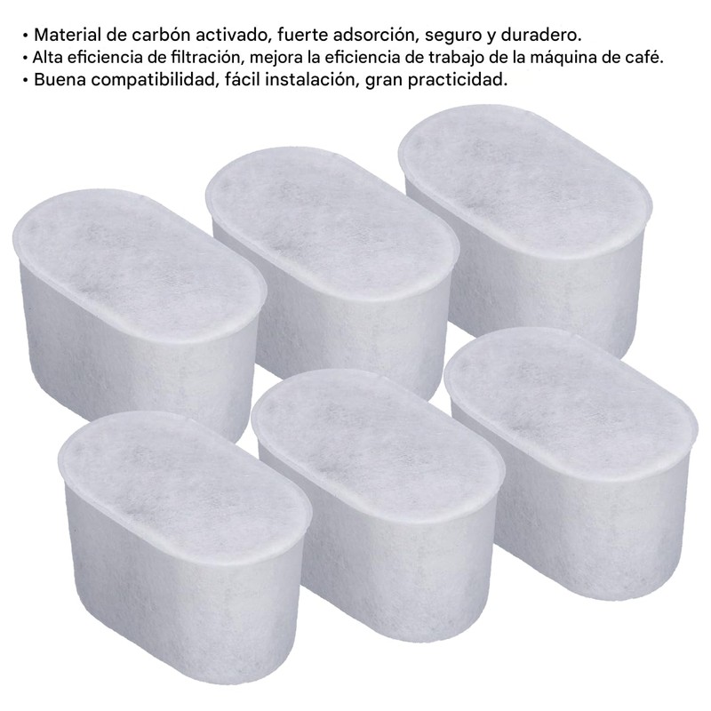 Filtro de Agua para Cafetera, Acouto 6 Piezas de Filtro