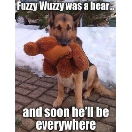 German Shepherd refrigerator magnet 3 1/2" x 4 1/2   "