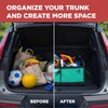 TRUNKCRATEPRO Teal Car Accessories Trunk Organizer Premium Multi Movable Compartments