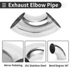 Motoforti 90 Degree Mandrel Bend Elbow Car Modified Exhaust Pipe