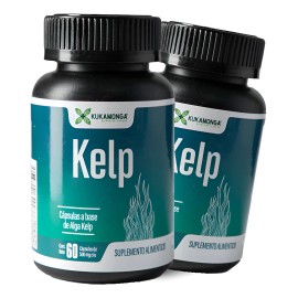 Kit 2 Frascos De Kelp Algas Marinas - 60 Cápsulas Sin Sabor