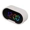 Digital Clock LED Alarm Big Digits Color Display Dimmable Adjustable