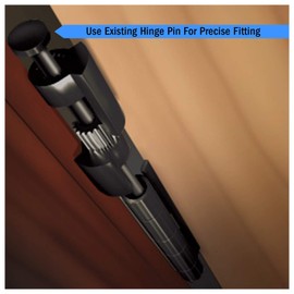 Nuk3y Door Saver 3 III Hinge Pin Stop for Residential Doors Fits All 3"" to 4-1/2"" Hinges (Oil Rubbed Bronze)