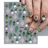 6 Sheets Christmas Nail Art Stickers 3D Self Adhesive Christmas