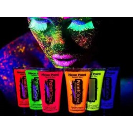PaintGlow Docena De Body Art Pintura Corporal Maquillaje Neón Disfraz