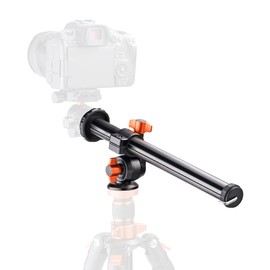 K&F Concept Tripod Boom Arm, Camera Extension Pole, Center Axis, 360° Rotation, Horizontal Shooting, Length 11.8 inches (300 mm), Tube Diameter 1.0 inches (25 mm), Load Capacity 11.0 lbs (5 kg),