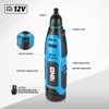 DNA MOTORING TOOLS-00163 Cordless Rotary Tool 12V Variable Speed Rechargeable