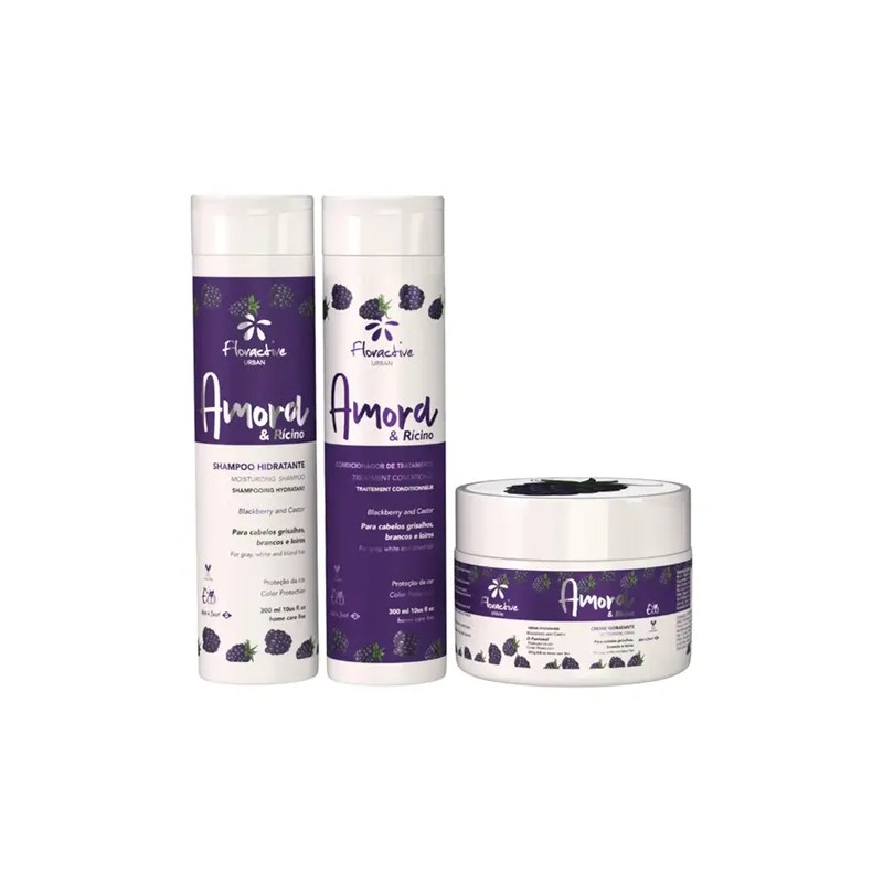 Kit Floractive Shampo Acondicionador Mask Cabellos Rubios