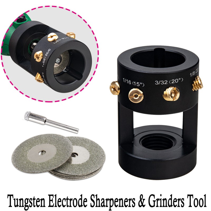 Tungsten Grinder Sharpener Multiangle Offset Head Welding Head Tool TIG