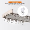 40 Pcs Curtain Track Roller Hooks Curtain Rail Ceiling Gliders