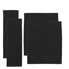 TBACW 2 Set (4pcs) Directors Chair Canvas Replacement Covers Kit for Directors Chairs,Movie Chair Replacement Canvas Oxford Cloth Cover for Home Director Chair (Black)