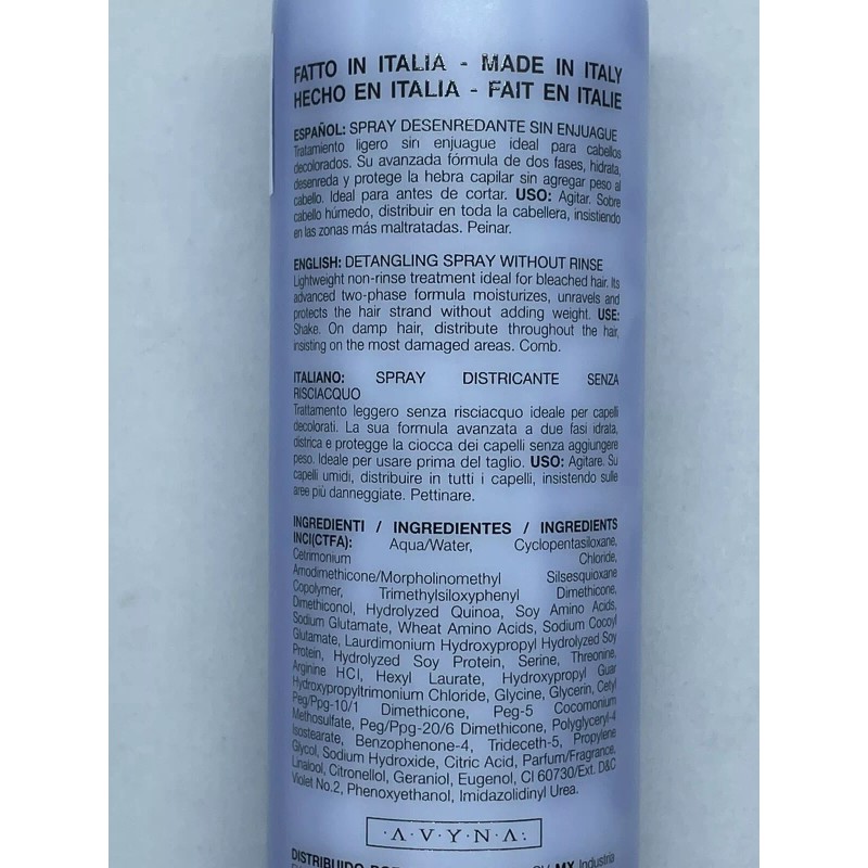 Avyna Bifasico Platino (Vegetal Keratin) 6.76fl Oz