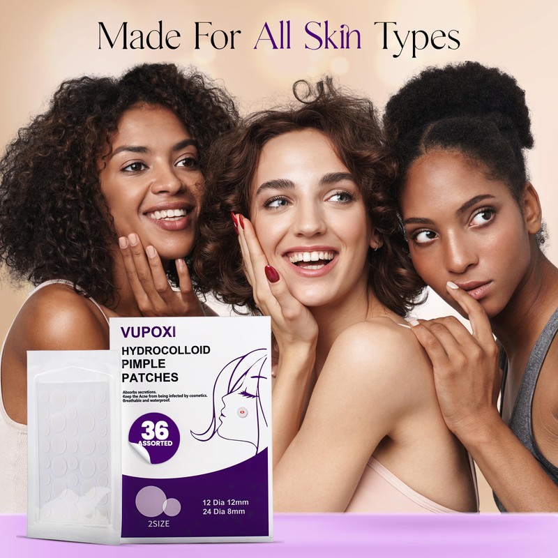 Pimple Patches for Face - Set of 36 Hydrocolloid Pimple