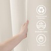 Waffle Weave Shower Curtain with Stainless Steel Hooks - 230