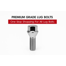 20 Pcs Lug Bolts Conical Bolt 12x1.50 Thread 27mm Shank