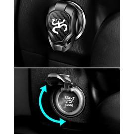 Car Push Start Button Cover Engine Start Stop Button Cover Compatible with Coqui Puerto Rico Frog Taino