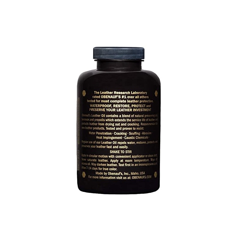 Obenauf's Leather Oil - Leather Conditioner (8oz) - Restore and