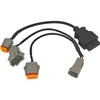 EZROAD OBD2 6 8 pin Marine Engine Diagnostic Cable Compatible