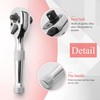 Hausdec 72 Teeth Ratchet Socket Wrench Mini 1/4Inch 3/8Inch Double