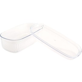 OKA PLYS Vegemaji Storage Basket, For Vegetables, Slim, White, Colander Storage, Drainer Bowl, 4.1 x 7.9 x 2.8 inches (10.5 x 20 x 7 cm)