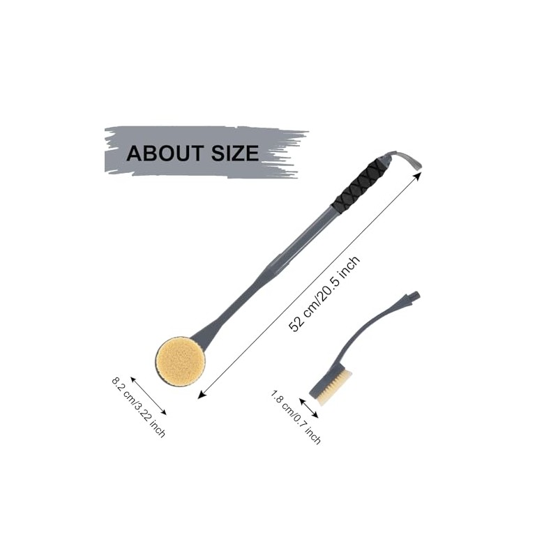 Limpiador Espalda Ducha Cepillo Baño Pulgadas Mango Largo Hombres