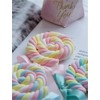 Skyseen 2PCS Artificial Marshmallow Lollipops Fake Cotton Candy Dessert Model