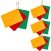 AHANDMAKER 4 Sets Soccer Referee Cards, Red Yellow Green Football