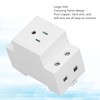 Din Rail Mounted Receptacle, AC 110-250V 15A Outlet Power Module