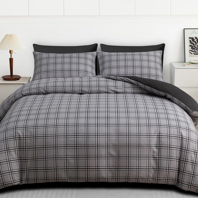 Grace Double Duvet Set - Brushed Microfiber Duvet Cover (200