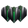 RED DRAGON Hardcore Radical Green Flash Dart Flights - 4