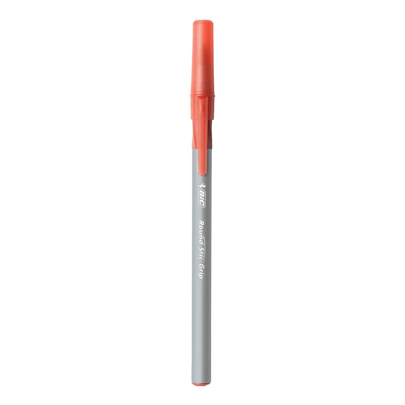 BIC Round Stic Grip Xtra Comfort Ballpoint Pen, Medium Point