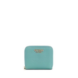 GUESS Laurel SLG Small Zip Around Wallet Teal, teal