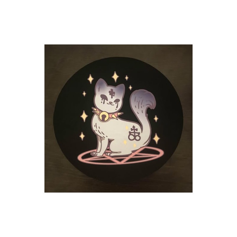 Spooky Kawaii Pastel Goth Mouse Pads - 3mm Thick, 20cm
