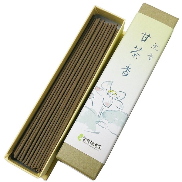 Awaji Baikando Incense Incense Agarwood Sweet Tea Incense, 0.6 oz (16 g), Agarwood Incense Sticks, Good Scent, Agarwood Incense Sticks #36 (18g)