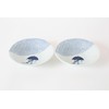 Mino ware Japanese Ceramics Pair Round Plate Japanese Cat (set