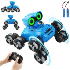 BatdTech RC Car, 2.4 GHz with LED Light & 360° Drift: 8WD Stunt Remote Control, Hand Control, Remote Controlled Toy Gift for Boys 3-12 Years, Robust RC Car for Indoor/Outdoor Use