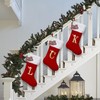 CRSTAFU Initial Christmas Stockings, 20 Inches Family Monogram Xmas Stockings,