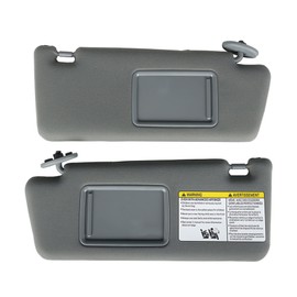 waltyotur 2 Pcs Car Sun Visor Gray Pair Left Right Driver Passenger Set Replacement for Tacoma 2005-2015 74320-35C10-B0