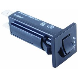 NTE Electronics R59-3A Thermal Circuit Breaker, Fuse Holder Type, 0.250" Quick Connect Terminal, 0.069 Ohms, 3 Amp
