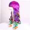 FRCOLOR Peluca Rizada Larga Anime Cosplay Peluca Peluca De Pelo