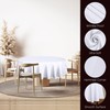 Utopia Kitchen White Round Table Cloth 2 Pack [60 Inch]
