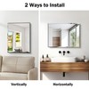 CILIBER 18x24 Beveled Mirror, Frameless Beveled Bathroom Mirrors for Wall,