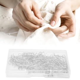 Pack of 200 Fork Pins, Quilting Pins, Metal U-Pens, Craft, Straight Sewing, Double Blocking Pins, Fixed Needle, Fabric, Craft, Jewellery Making (17 mm)